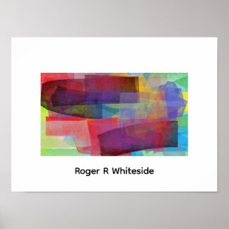 Abstraktion av Roger R Whiteside tryck