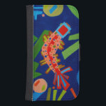 abstraktion, fisk, karp, cubism, galaxy s4 plånbok<br><div class="desc">från A. Novikava</div>