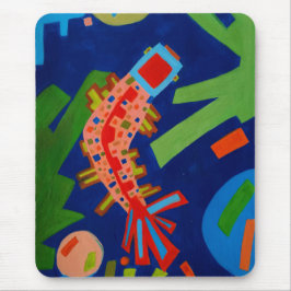 abstraktion, fisk, karp, cubism, musmatta