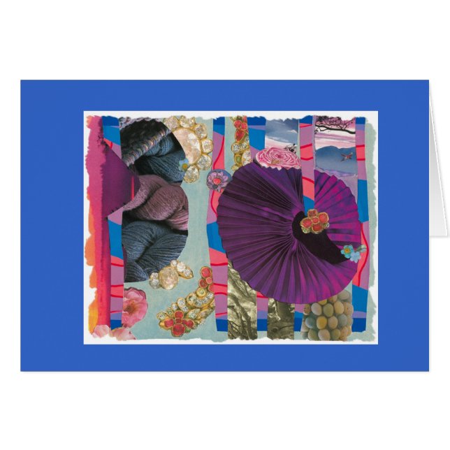 Abstraktion med randar hälsningskort (Framsidan Horizontal)