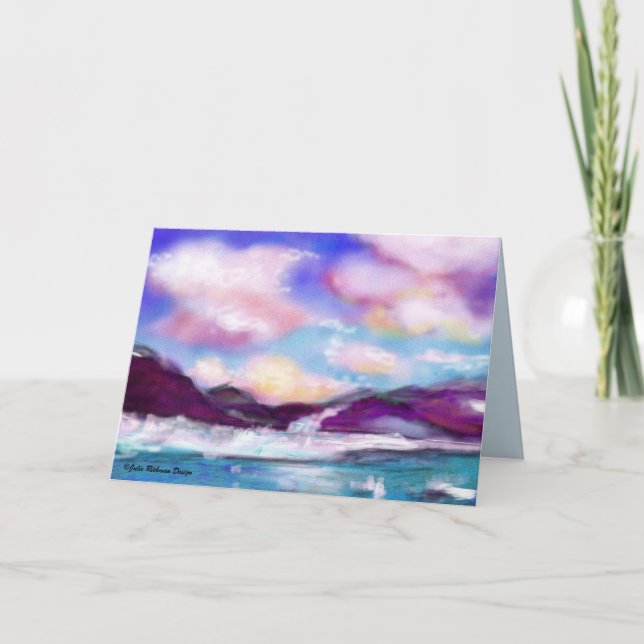 Abstraktion på Alaska-kort Kort (Framsida)