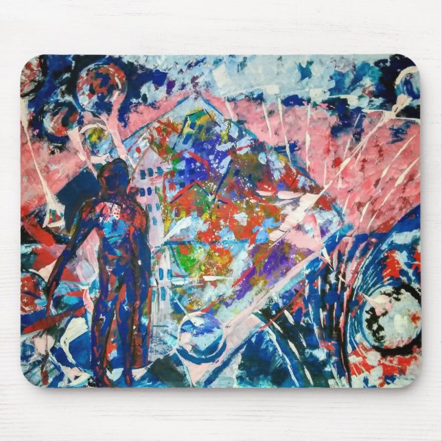 abstraktion, rymd, universum, utomjordingar musmatta (Framsidan)