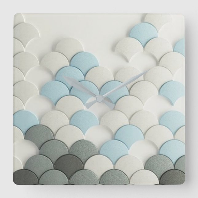 Abstraktpedalväggen tar tid på fyrkantig klocka (Framsida)