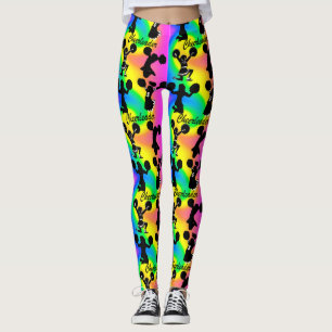 ABSTRAKTS- OCH FÄRGFÖRESKRIFTER LEGGINGS