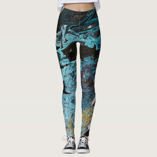 Abstratika Skriv ut alla över-skrivtexter Leggings