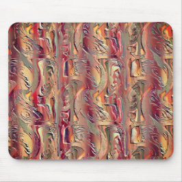 Abstrato entalhado em salmão e vermelho gradiente musmatta