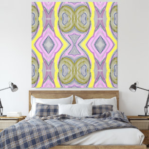 Abstrato Gult Canvastryck