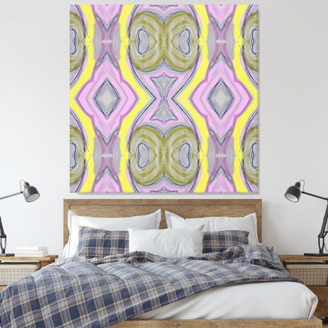 Abstrato Gult Canvastryck (Insitu (sovrum))