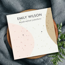 ABSTRCT CERAMIC  OCHRE STUD EARRING VISNING