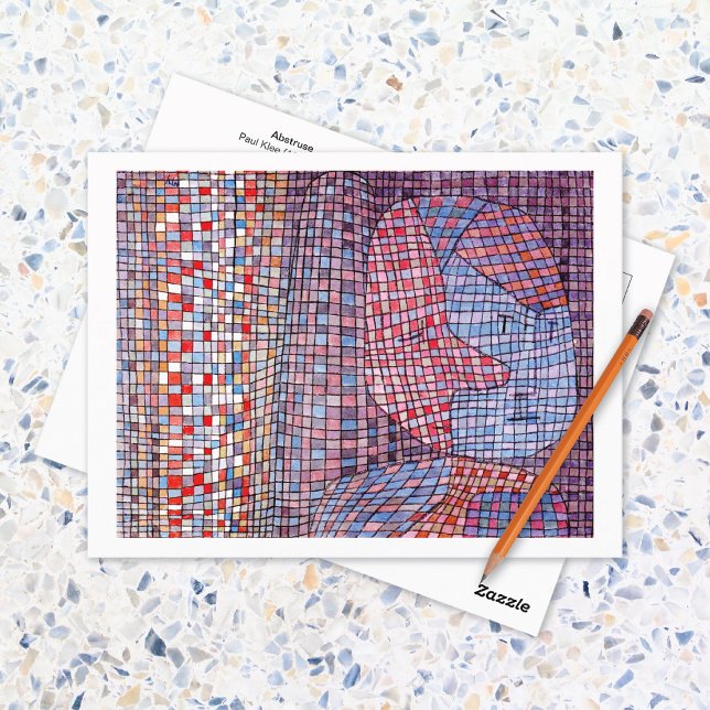 Abstruse Abstrakt Mosaic Paul Klee Vykort (Skapare uppladdad)