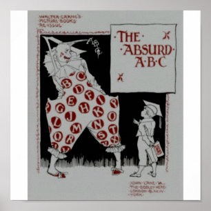Absurd ABC av Walter crane Poster