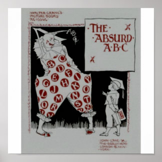 Absurd ABC av Walter crane Poster