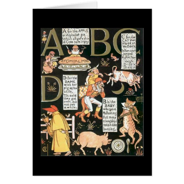 Absurd ABCD Hälsningskort (Framsidan)