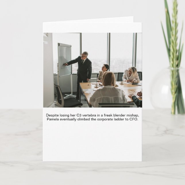 Absurd Corporate-Climber Pamela Stock Photo Kort (Framsida)