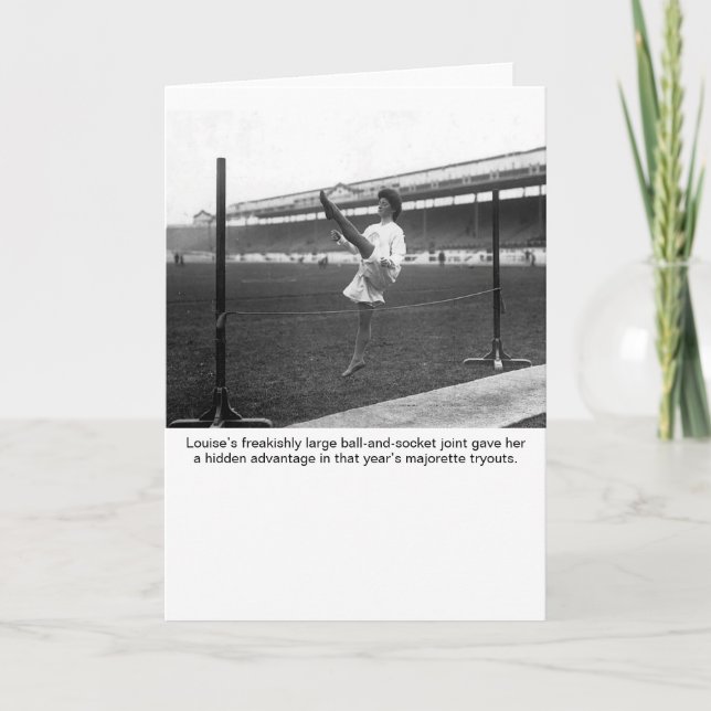 Absurd High-Kick Louise Stock Photo Kort (Framsida)