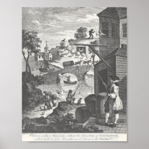 Absurd Perspective, William Hogarth Poster
