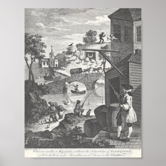 Absurd Perspective, William Hogarth Poster (Framsidan)