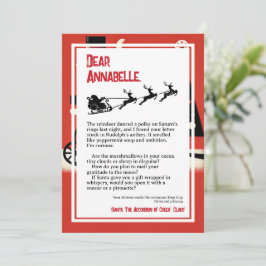 Absurdist Dada Brev från Santa Inbjudningar