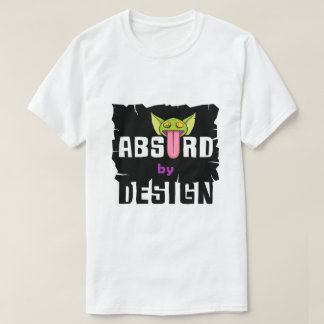 Absurt vid designlogotypen tee shirt