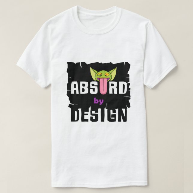 Absurt vid designlogotypen tee shirt (Design framsida)