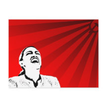 Absurt vykort för politiskt meddelande