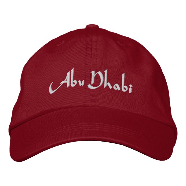 Abu Dhabi Broderad Keps (Framsida)