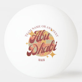 Abu Dhabi City UAE bord tennis klubb Pingisboll