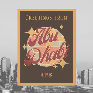 Abu Dhabi Förenade Arabemiraten retro vintage vyko Vykort