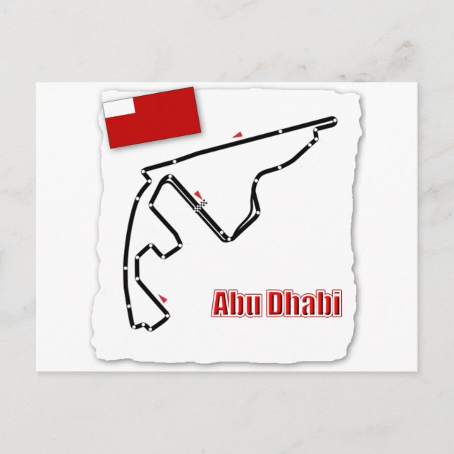 Abu Dhabi GP Circuit Vykort (Framsida)