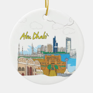 Abu Dhabi Julgransprydnad Keramik