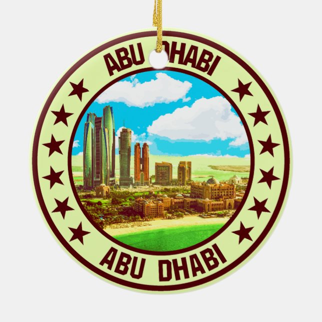 Abu Dhabi Julgransprydnad Keramik (Baksidan)