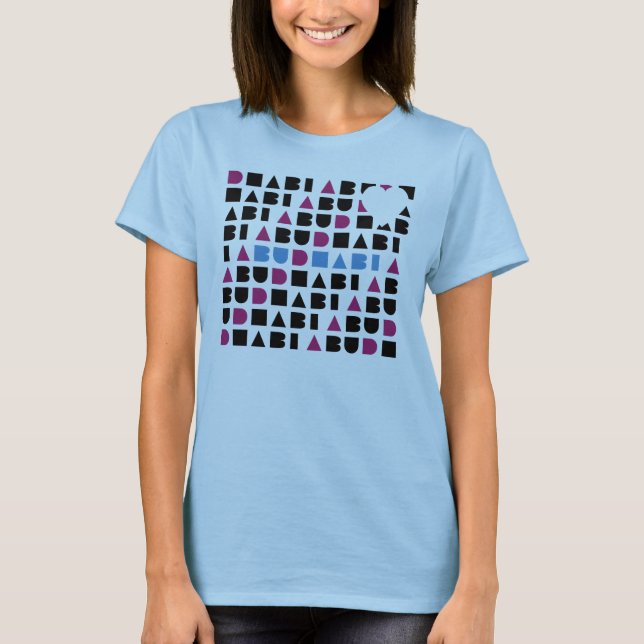 Abu Dhabi kärlekskjorta Tee Shirt (Framsida)