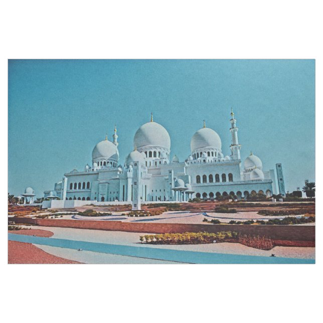 Abu Dhabi moskémålning Tyg (Yard)