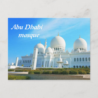 Abu Dhabi mosque Vykort