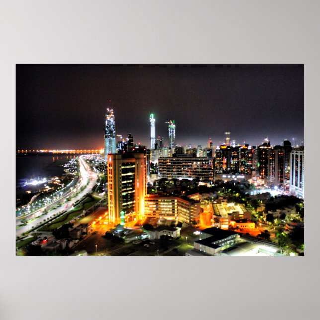 Abu Dhabi Night Poster (Framsidan)