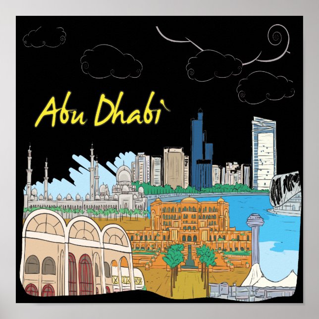 Abu Dhabi Poster (Framsidan)
