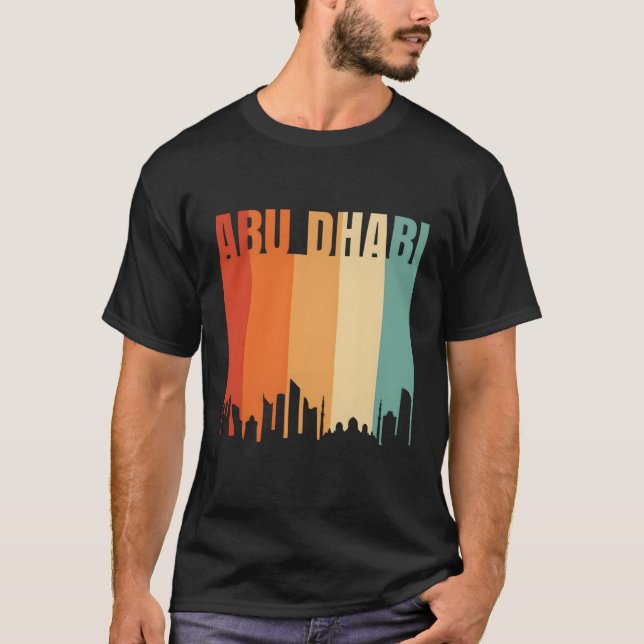 Abu Dhabi Skyline T Shirt (Framsida)