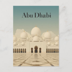 Abu Dhabi Stora moskén vy Vykort