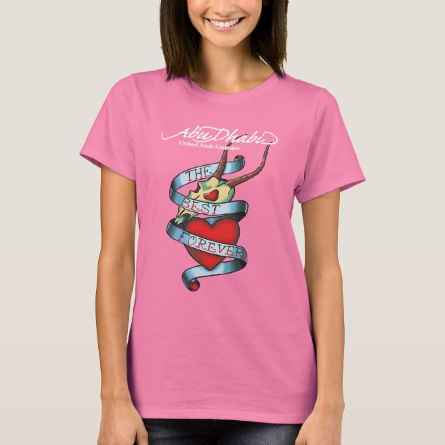 Abu Dhabi Tatoo Graphic Tee Shirt (Framsida)