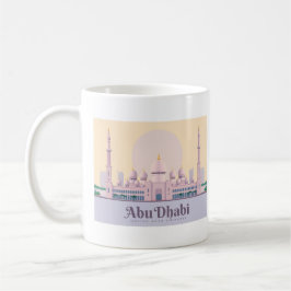 Abu Dhabi UAE Pastel Travel Kaffemugg