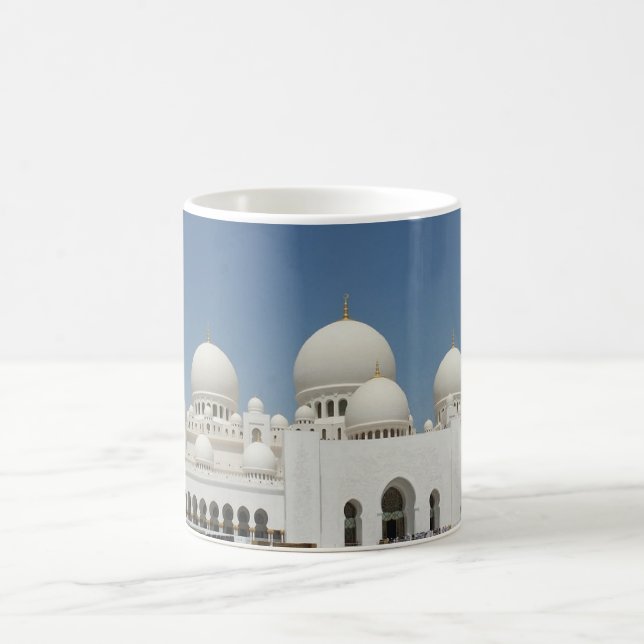 Abu Dhabi UAE Sheikh Zayed arkitektonisk moské Så Kaffemugg (Center)