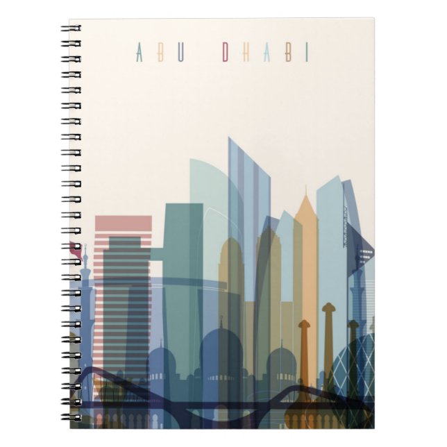 Abu Dhabi United Arab Emirates | stadshorisont Anteckningsbok (Framsidan)