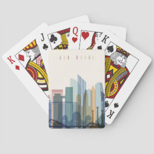 Abu Dhabi United Arab Emirates stadshorisont Casinokort