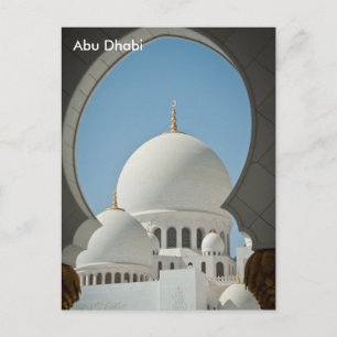 Abu Dhabi Vintage Resor Turism Reklam Postkort Vykort