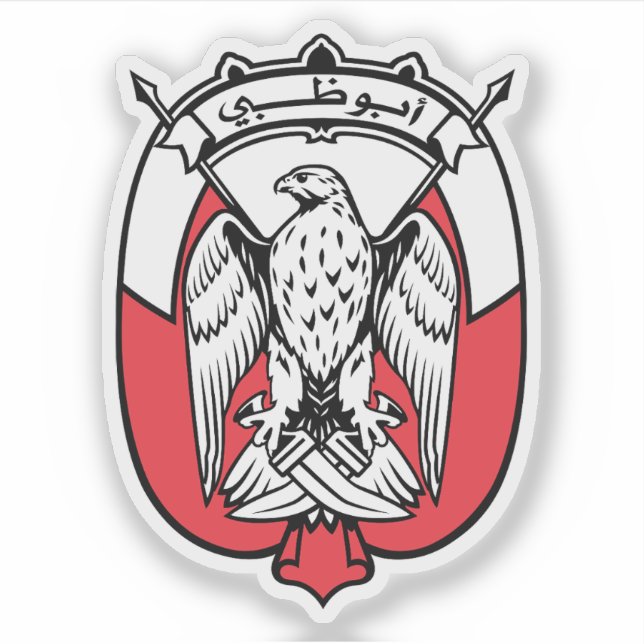 Abu Dhabis emblem Klistermärken (Framsida)