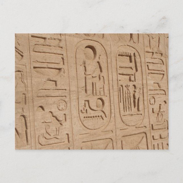 abu simbel cartouches vykort (Framsida)