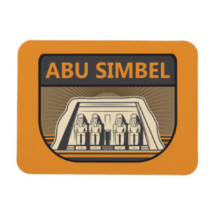 Abu Simbel Egypten Travel Art Retro Magnet