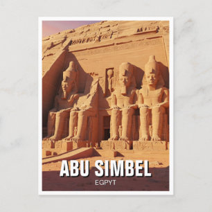 Abu Simbel Egypten Travel Vykort