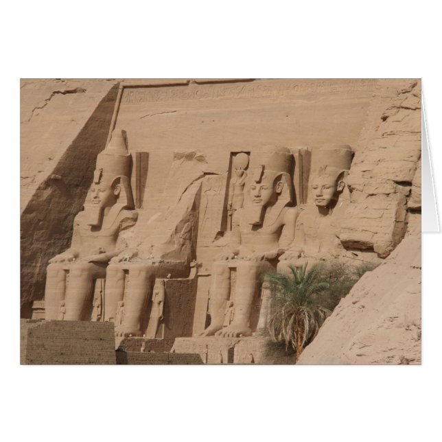 abu simbel handflatan hälsningskort (Framsidan Horizontal)