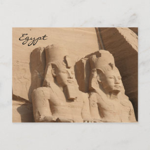 abu simbel pharoah vykort